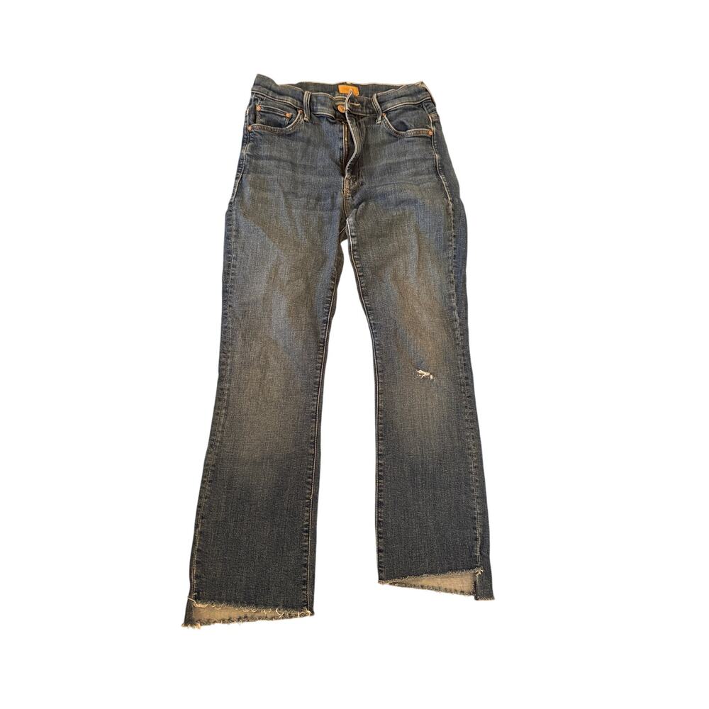 Mother Jeans Insider Crop Step Fray USA Washed Denim - 27